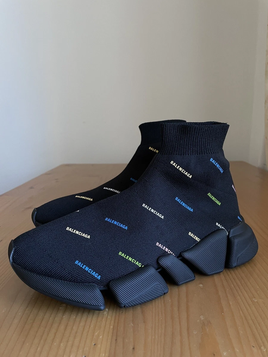 Giày Balenciaga Speed Trainer Mid Black 483502W05G01000 Giá Rẻ #41 Giày Balenciaga Speed Trainer Mid Black 483502W05G01000 Giá Rẻ