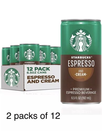 Starbucks Espresso + Cream 6.5 Oz ( 2 Packs Of 12 )