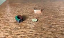 NMINT AFX NonMT Magnets, Clamp, Pin  Small Hole Brass Idler Gear, Cleaned