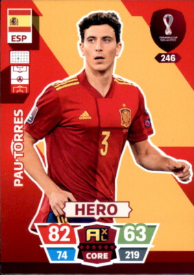 Adrenalyn XL WM 2022 Qatar Trading Card Nr 246 - Pau Torres - Hero