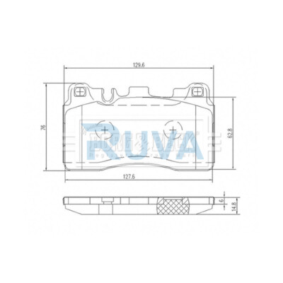 Fits Mercedes E-Class CLS SLS 5.5 6.2 Ruva Rear Brake Pads Set 54206420