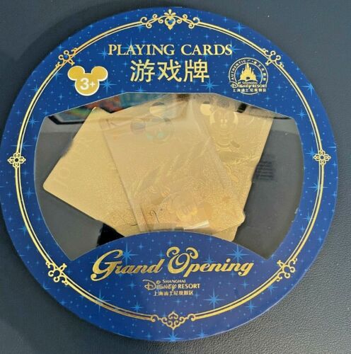 Shanghai Disneyland GRAND OPENING Disney Character Playing Cards Rare! NEW - Picture 1 of 3