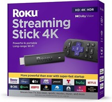 Roku Streaming Stick 4K/HDR/Dolby Vision Streaming Device with Roku Voice Remote