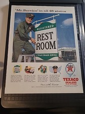 Texaco Service Dealer All 48 States 1956 Print Ad 10x13