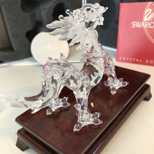 Swarovski Silver Crystal Dragon 7550 NR 000 005 Zodiac MIB W/ COA - Picture 3 of 12