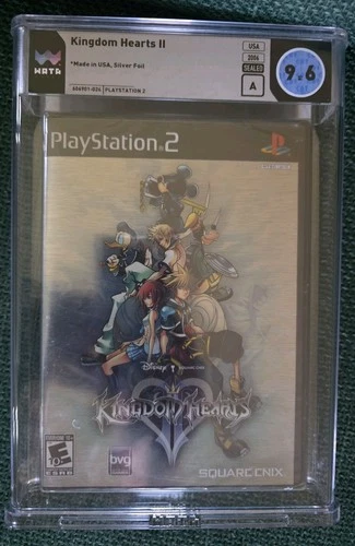 New ListingKingdom Hearts II PS2 WATA 9.6 A Factory Sealed Silver Foil Square Enix Y Fold