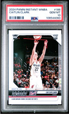 Caitlin Clark 2024 Panini Instant WNBA 1st PSA 10 Rookie Card 186 Fever RC