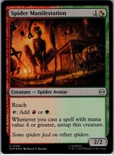 Spider Manifestation 148 Common Magic: The Gathering Foil Near Mint