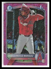2025 Bowman Chrome Prospects Fuchsia Shimmer Refractors #BCP201 Anyelo Marquez