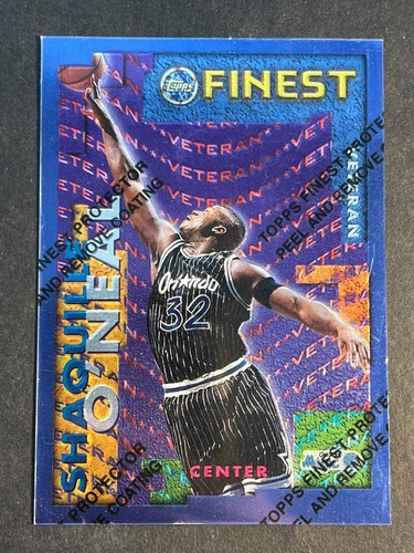 1995-96 Topps Finest Rookie Veteran Shaquille O'Neal Vaughn w/peel #RV25
