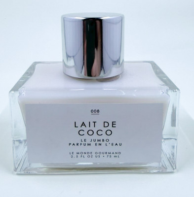 Le Monde Gourmand Lait de Coco Le Jumbo Parfum en L'Eau 2.5 oz 75mL Coconut Vani