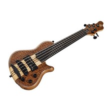 Mayones Cali 5 Fretless Mini 5A Quilted Mahogany - Trans Natural Matte *NEW*