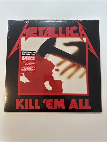 Kill Em All by Metallica (Record, 2016) Sealed Vinyl LP