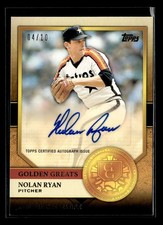 2012 Topps Nolan Ryan Golden Greats Nolan Ryan Autograph /10 #GGA-NR5 ZZ6755