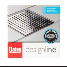 NEW OATEY Designline 4 in. x 4 in. Stainless Steel Square Shower Drain.