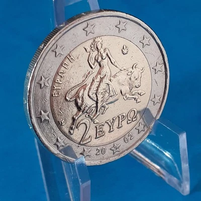 Pièce 2 euros Grèce annnée 2002 "S" dans l'étoile à 6 heures qualité TTB - Photo 1/4