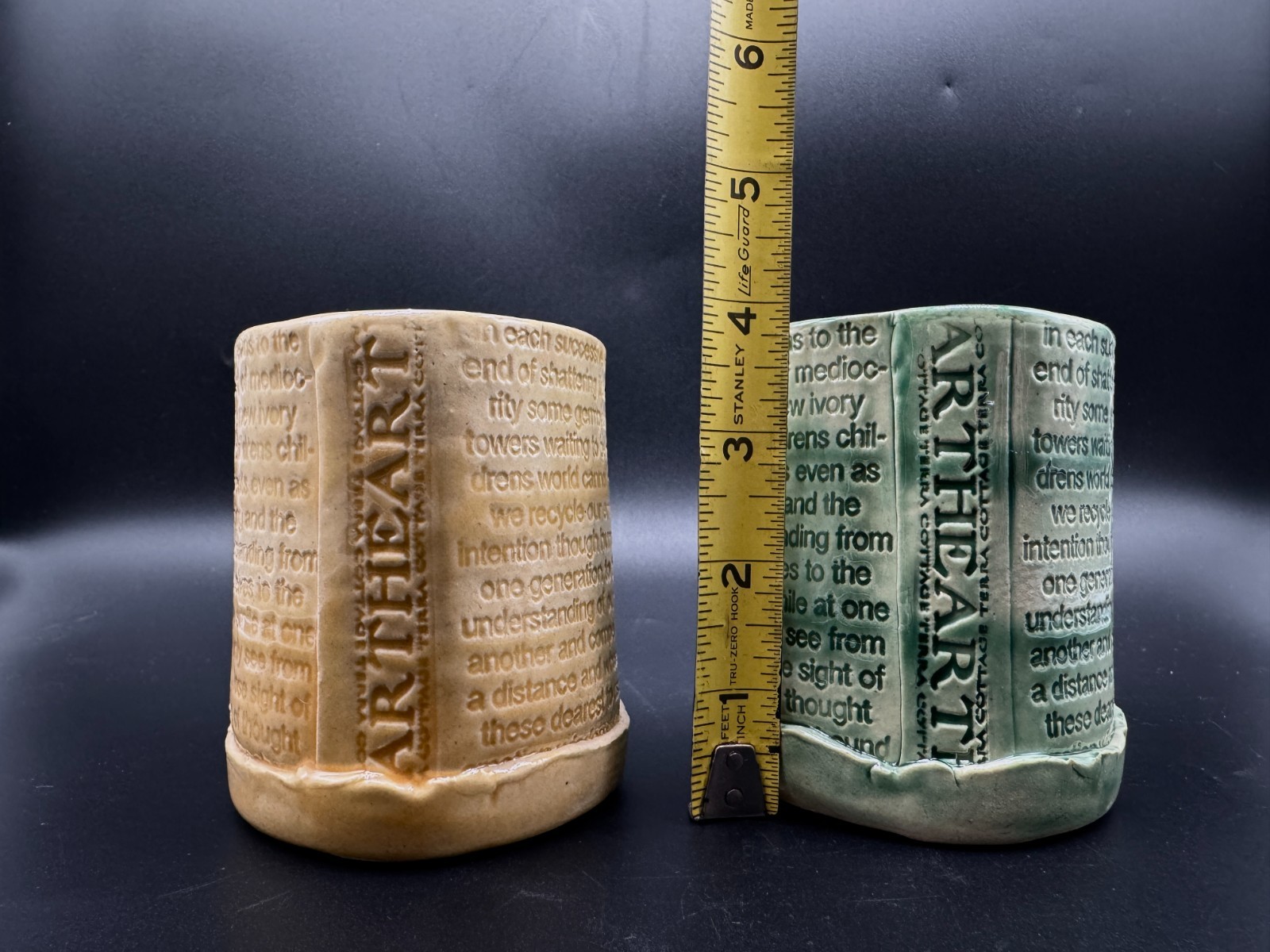 Terra Cottage Conversation Mugs Signed Michael Terra thumbnail 8