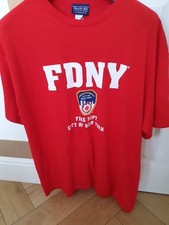 FDNY Fire Department of NEW YORK Official Licenced T-shirt Size Men's UK XL