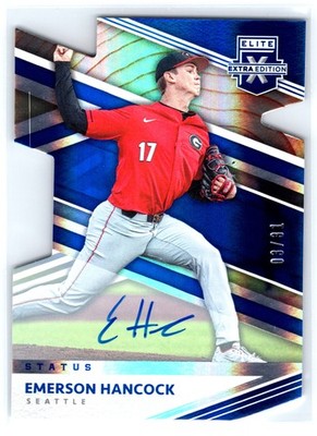 2020 Panini Elite Extra Edition #6 Emerson Hancock Status Die Cut #/31  Auto