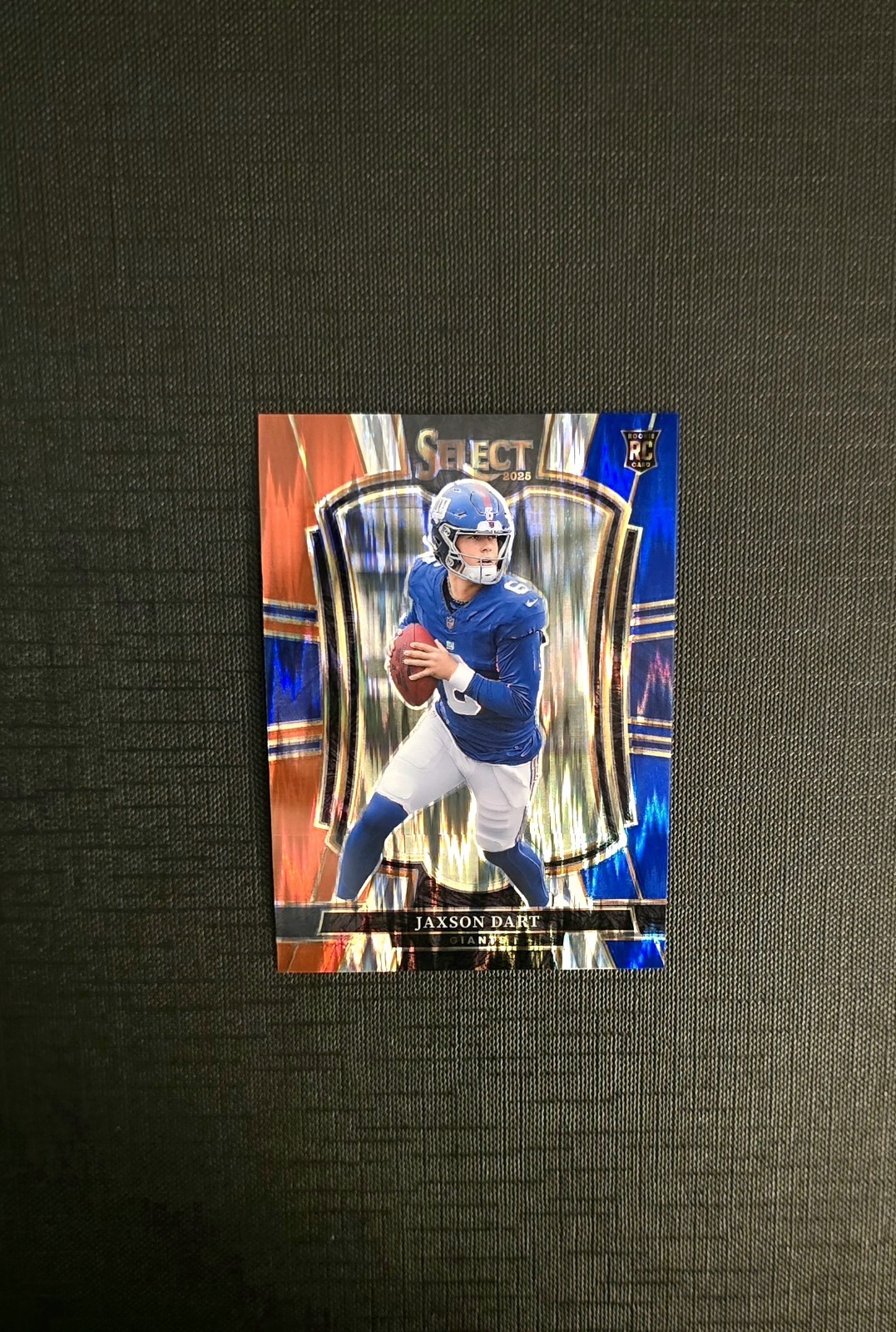 2025 Panini Select - Premier Level Jaxson Dart #193 Red & Blue Shock Prizm (RC)