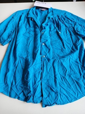 Shirt Damen Rafaella In Größe 10 Blau