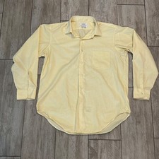 Vintage Arrow Sanforized Men Cot n rite Perma Iron LS Dress Shirt 16-33