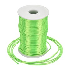 Nylon Satin Cord 2.5mm, 109 Yard Nylon String for Bracelet Light Green