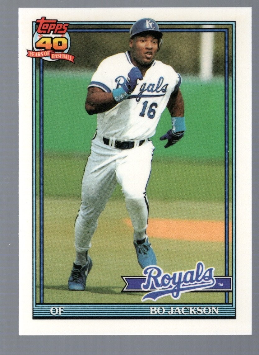 Bo Jackson 1991 Topps Tiffany #600
