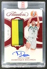 Dominique Malonga 2025 Panini Flawless WNBA Patch Auto Rookie Ruby Storm RC /20