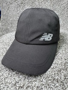 New Balance Hat Cap Strapback Womens One SIze Black Pony Performance Hat