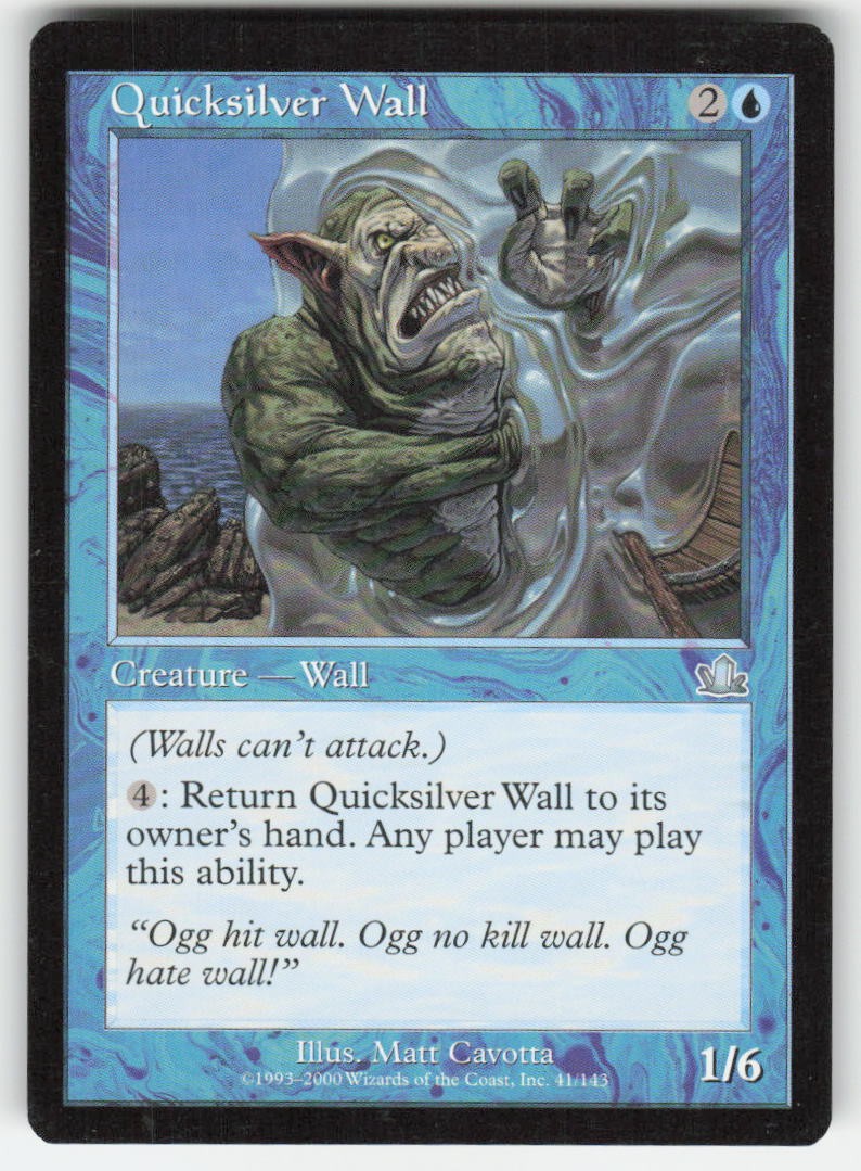 2000 Quicksilver Wall Prophecy 41 MTG