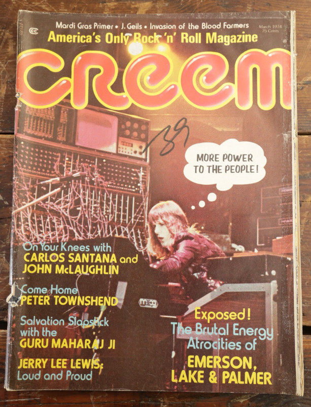 CREEM MAGAZINE VOL 5 NO 10 March 1974 CARLOS SANTANA Pete Townsend ELO J Geils