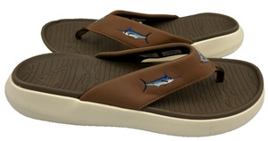 Columbia Tango Sandals Men\'s Size 9 Brown Suede Canvas Comfort Slip On Shoes Flip flops by columbia tango + FREE SHIPPING | Zappos main image 4