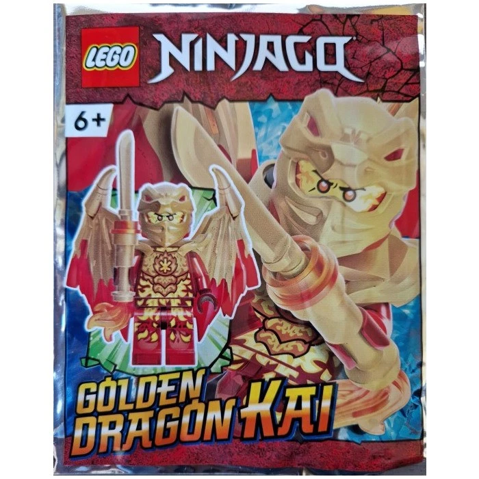LEGO Ninjago Golden Dragon Kai Crystallized Foil Bag 892291 (SEALED)