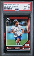 2024-25 PANINI DONRUSS FIFA | OPTIC-BLACK 1/1 [#1/1]CATARINA MACARIO 167 PSA 10