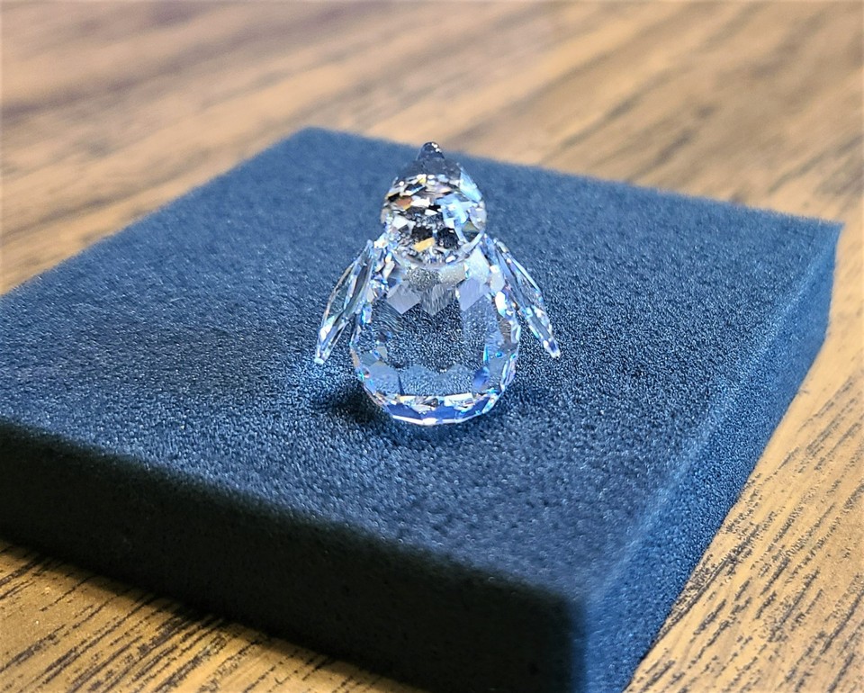 Eye Base Mini 🐧Swarovski Crystal Mini (1 In.) Baby Penguin Figurine, w/ Iridescent ...