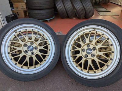 JDM BBS Mesh Rare Forging Gold LM LM090 Wheels Fits Prius 86 BRZ 