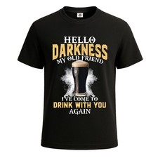 Hello Darkness My Old Friend Funny Guines Men's T-Shirt  Novelty Gift Tee Top