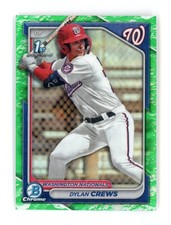 2024 Bowman #BCP-23 Dylan Crews Chrome Lunar Glow Refractor 1st Prospect