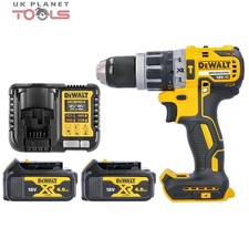 Dewalt DCD796 18v Brushless Compact Combi Drill + 2 x 4Ah Batteries & Charger