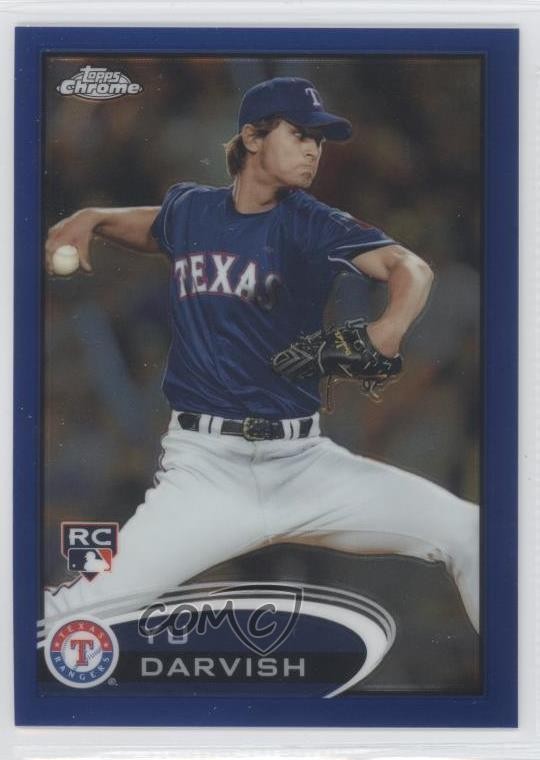 2012 Topps Chrome Blue Refractor 122/199 Yu Darvish #151 Rookie RC ir3