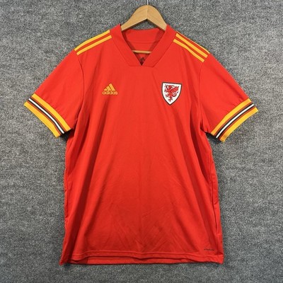 2020-21 Wales National Team Home Shirt Soccer Jersey Kit Adidas Mens XL Football