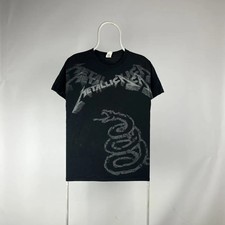 Metallica Black Album Snake Faded Tshirt Gr. Medium