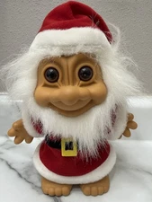RUSS TROLL Doll Holiday Santa Claus Large 8" Christmas Eye Mark