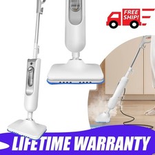 1500W Steam Mop Cleaner 400ml Tank Floor Window Carpet Microfibre Pads