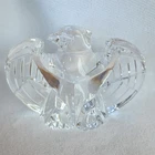 STEUBEN BALD EAGLE PAPERWEIGHT FIGURINE DESIGNED BY LLOYD ATKINS GREAT CONDITION