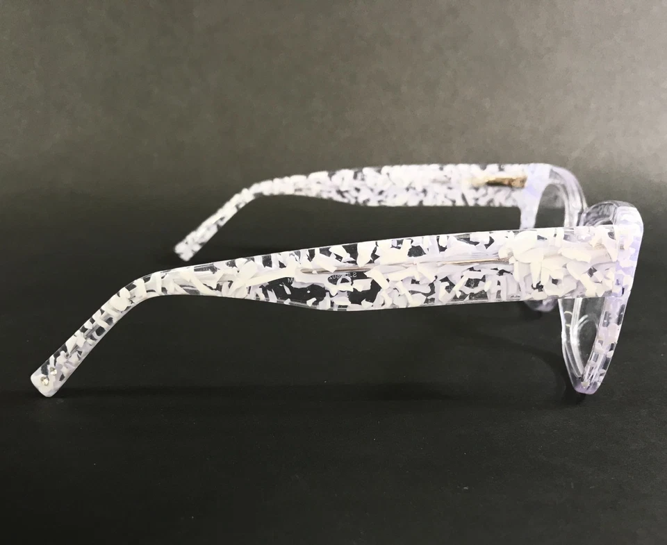 Sean John Eyeglasses Frames SJLO6026 971 Crystal Clear White Cat Eye 52-20-140 - Image 3 of 4