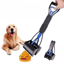 Long Handle Dog Pet Waste Pickup Poop Scooper Poo Scoop Remover Picker Jaw Tool