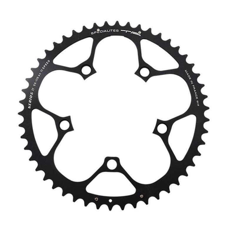 Plateau route 110mm TA Nerius 50 dents gris, alliage premium pour vélo 11v