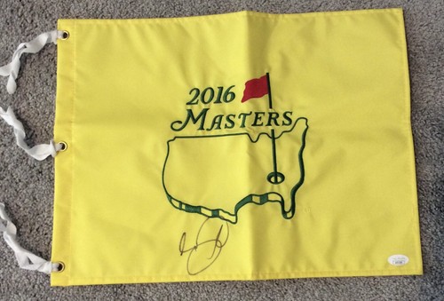 JASON DAY SIGNED 2016 PGA AUGUSTA NATIONAL MASTERS GOLF FLAG AUSTRALIA JSA COA - Picture 3 of 4